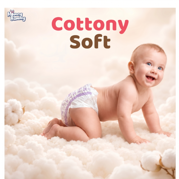 HONEY BUNNY Baby Diaper Pant-L Size 64 Pieces ( Pack of 2)