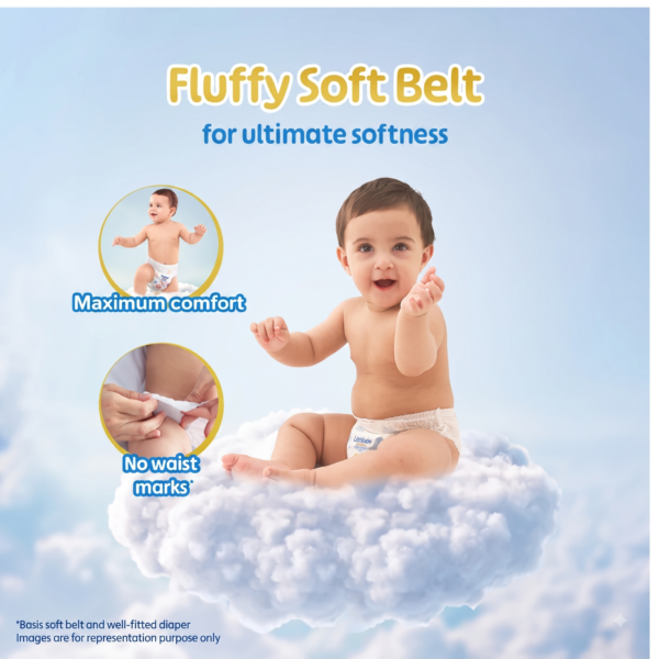 Little's Premium New Born Baby Diaper M Size (Medium) Pants Style-7-12 kg-72 Count