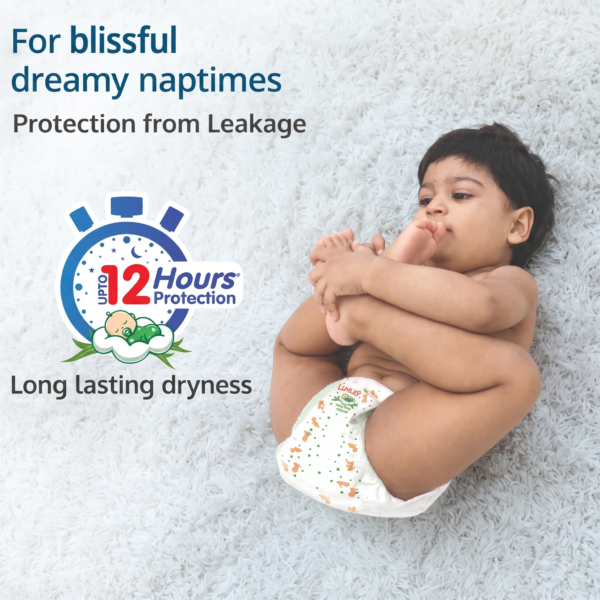 LuvLap Diaper Pants XXL, 15-25kg, 46 Count, Baby Diaper Pants, with Aloe Vera Lotion for Rash Protection, upto 12 Hour protection