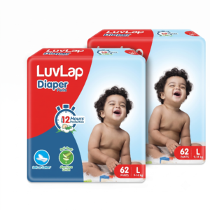 LuvLap Pant Diapers - L size (64 Pieces)- Pack of 2