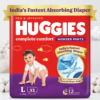 Huggies Complete Comfort Wonder Pants, India's Fastest Absorbing Diaper | L Size