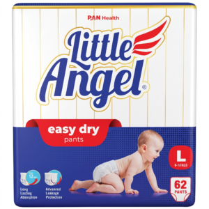Little Angel Easy Dry Diaper Pants Large L Size - 62 Pieces