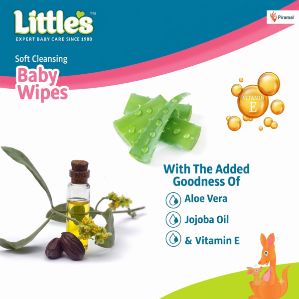 Little's Soft Cleansing Baby Wipes - Pack of 6