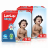 LuvLap Pant Diapers - M size (74 pieces)- Pack of 2