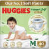 Huggies Natural Soft Premium Baby Diaper Pants Medium