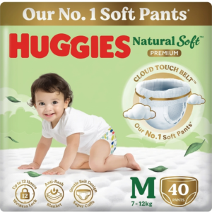 Huggies Natural Soft Premium Baby Diaper Pants Medium