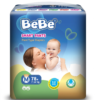 BeBe Baby Care Diaper Pants Style-M Size-78 Pieces