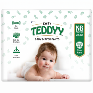 Teddyy Baby Easy Pant Diapers New Born 66 Diapers 2-5 kgs