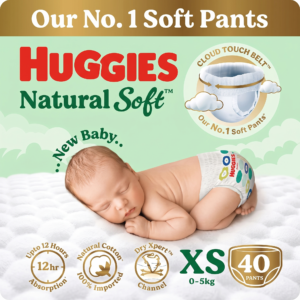Huggies Natural Soft Premium Baby Diaper Pants Extra Small