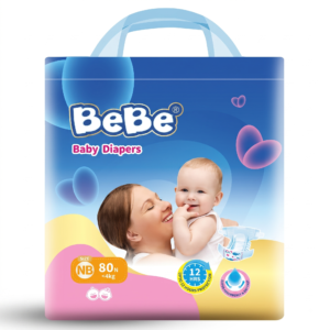 BeBe Baby Care Diaper Tape Style- New Born (NB)-80 Pieces