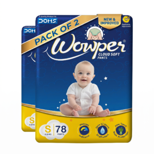 Wowper Baby Diaper Pants - S size (78 Pieces)- Pack of 2