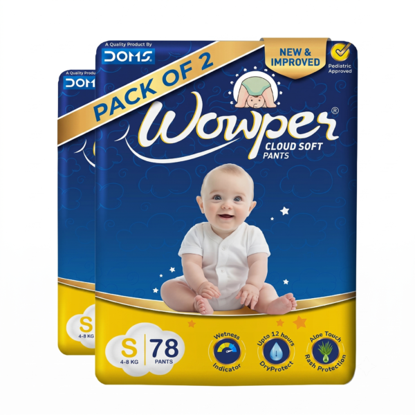 Wowper Baby Diaper Pants - S size (78 Pieces)- Pack of 2
