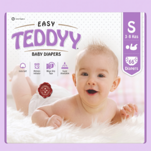 Teddyy Taped Diapers Small(S)- 66 Pieces