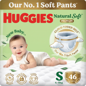Huggies Natural Soft Premium Baby Diaper Pants Small