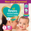 Pampers Active Baby Diapers, Taped style diaper Small (S) Size - 66 Pieces