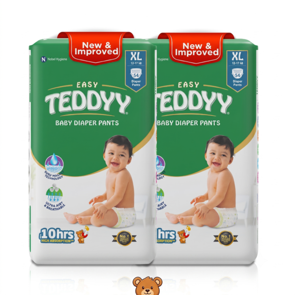TEDDYY Easy Diaper Pants Extra Large XL-54 pieces ( Pack of 2)