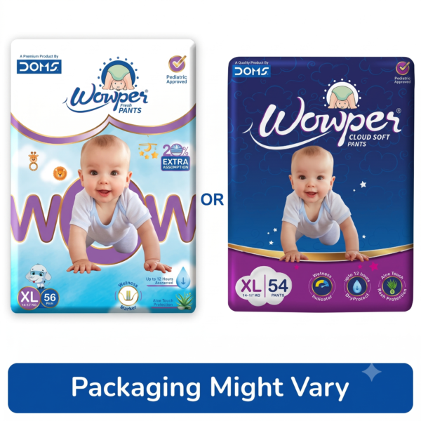 Wowper Baby Diaper Pants - Extra Large XL size (54 Pieces)- Pack of 2