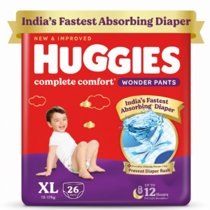 Huggies Complete Comfort Wonder Pants, India's Fastest Absorbing Diaper | XL Size