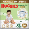 Huggies Natural Soft Premium Baby Diaper Pants Extra Large