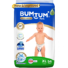 XL54 Bumtum Baby Diaper Pants with Double Layer Leakage Protection Infused With Aloe Vera, Cottony Soft High Absorb Technology Extra Large - 54 Pieces