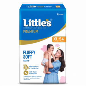Little's Premium New Born Baby Diaper  XL Size (Extra Large) Pants Style-12-17 kg-54 Count