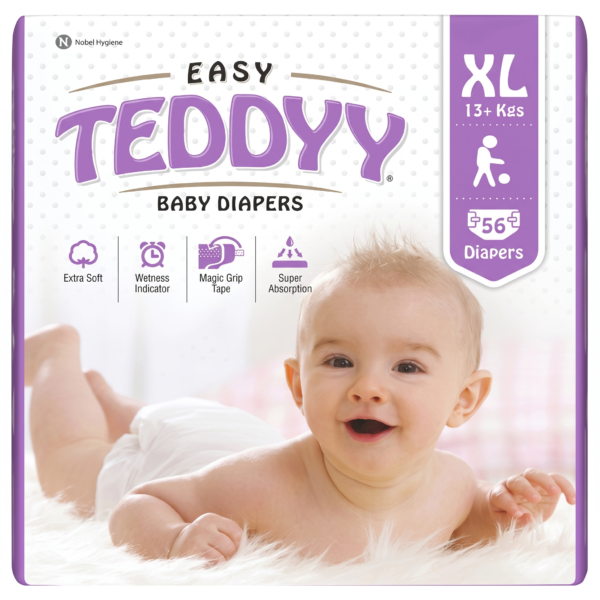 Teddyy Taped Diapers Extra Large(XL) - 56 Pieces