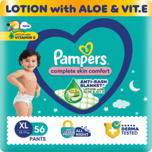 Pampers Baby dry diaper pants Extra large, XL 56 Pieces( Pack of 2)