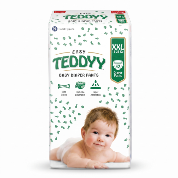 XXL Teddyy Easy Diaper Pants with Rash Protection and 3x Faster absorption Technology - XXL 46 Pieces