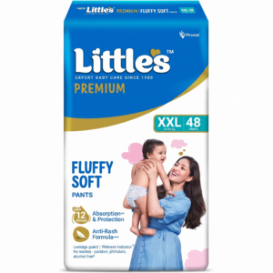 Little's Premium New Born Baby Diaper XXL Size Pants Style 15-25 kg- 48 Count