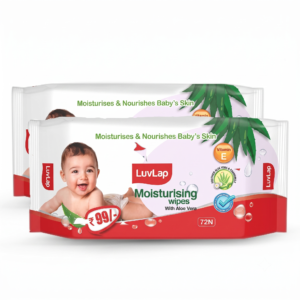 LuvLap Aloe Vera Baby Wipes (pack of 2)