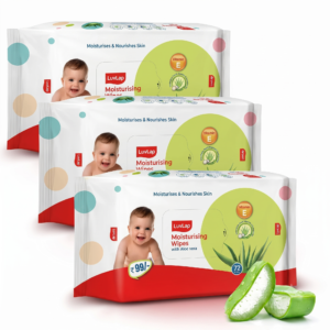 LuvLap Aloe Vera Baby Wipes (pack of 3)