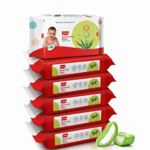 LuvLap Aloe Vera Baby Wipes (pack of 6)