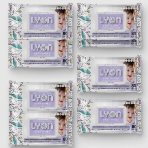Lyon Baby Wipes Pack of 6